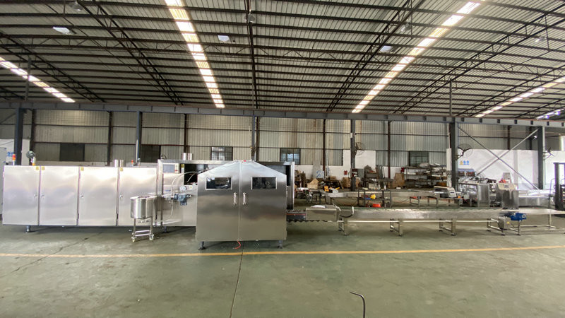 PLC 3.37kw 65mm Ice Cream Cone Production Line