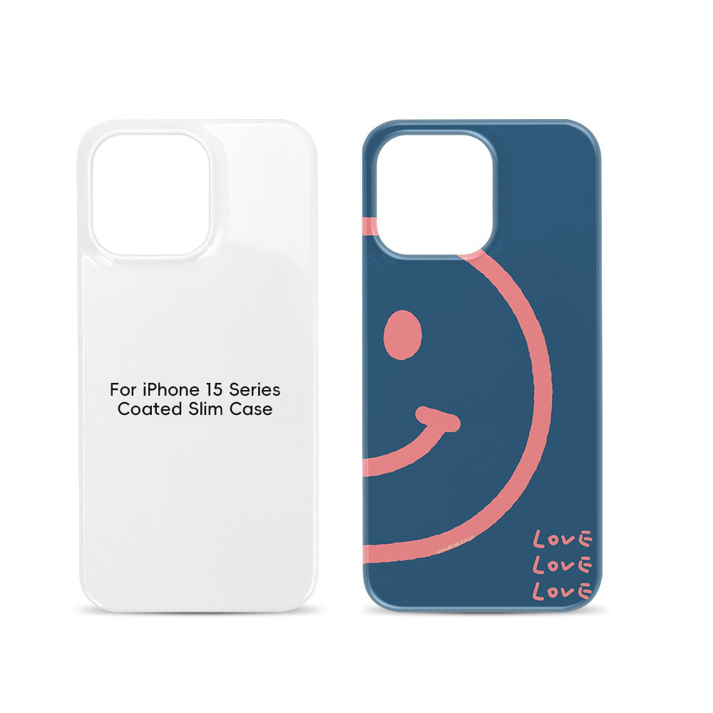 Custom 3D Coated Sublimation Slim Phone Cases For IPhone 15 16 Plus Pro Max