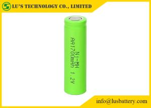 Quality Flat Top Green Color 1.2 V Rechargeable Battery AA1700mah Low Internal Resistance wholesale