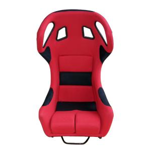 Quality Fiberglass Bucket Racing Seat Safety Restraint Integration Red And Black Racing Seats wholesale