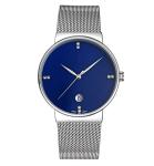 Customiz logo fashion alloy wrist watch with S/S mesh band ,quartz movement