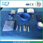 CE ISO Disposable Sterile Surgical Cathlab Pack with angio drape