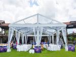 UV Resistant Wedding Event Tents With White Lining Curtain