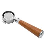 58mm PORTABLE Stainless Steel Funnel and Wooden Portafilter Set for Coffee