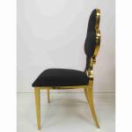 Poker Flower Upholstered Dining Chairs 201 Stainless Steel Frame W50xD65xH92cm