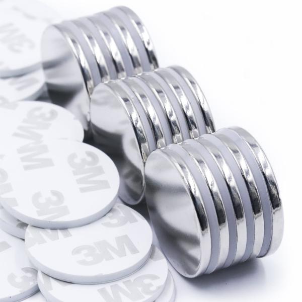 Kellin Neodymium Magnet Disc with 3M Adhesive DIY magnet Multi Use Indoor