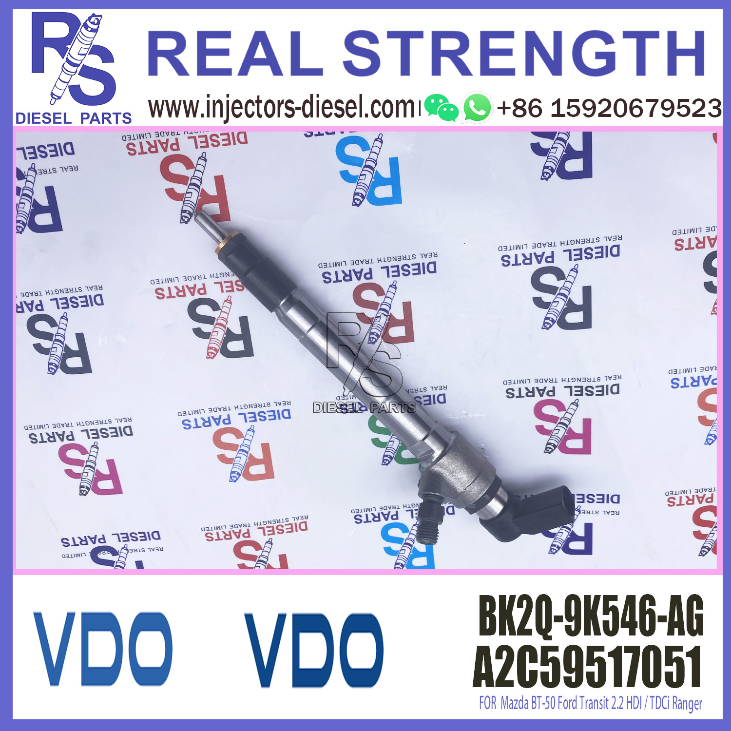 BK2Q9K546AG VDO Fuel Injectors BK2Q-9K546-AG BK 2Q9K546 AG VDO A2C59517051