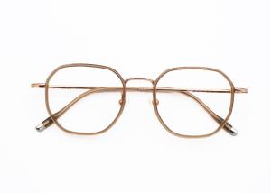 Quality Optical Eyeglasses Frame Pure Titanium And Actate Frame 88285 wholesale