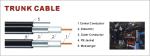 Seamless Aluminum tube trunk cable 750 with Messenger CATV Distribution Cable
