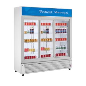 Quality Stainless Steel 0~10 Temperature Beverage Display Cooler 1300L Volume 220-240V Voltage wholesale
