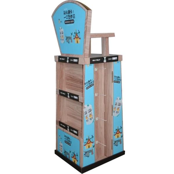 Customized Advertising Cardboard Display Stands Flat Packaging / Individual
