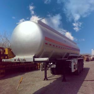 Quality 42000L 4 Compartments Super Single Tire Fuel Tank Truck Semi Trailer with Fuwa Axle 13t and Air Bag Spring Suspension wholesale