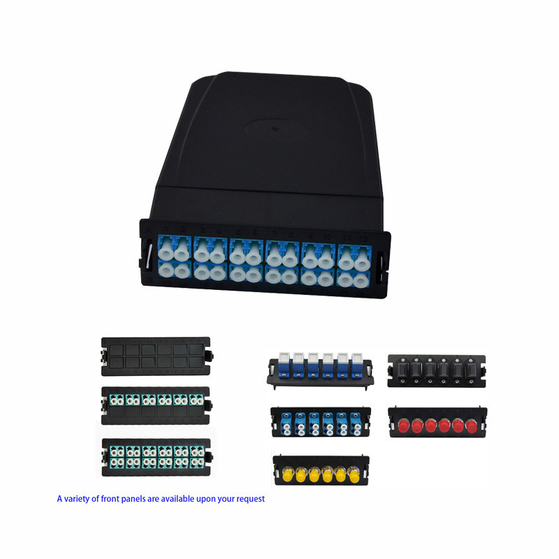 FTTX Optical Fiber MPO/MTP Terminal Box With Patch Panel , MPO-LC , 12 Fibers