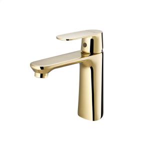 Quality Gold Basin Mixer Restroom Single Hole Sink Faucets wholesale