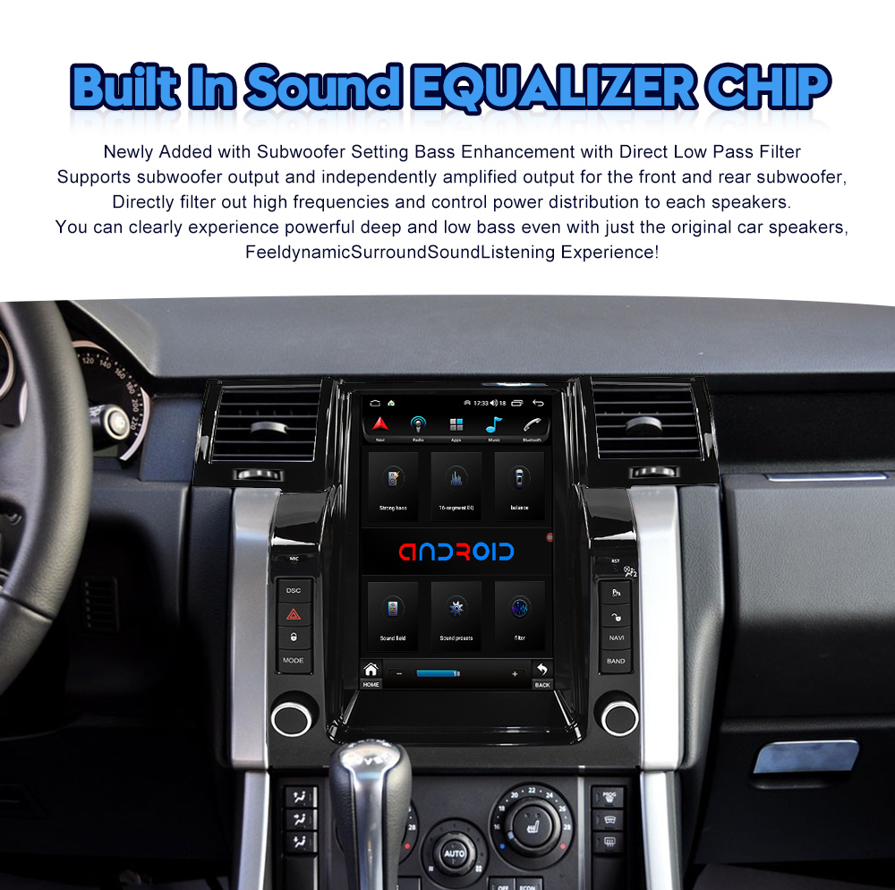 Viknav Car Radio For Range Rover Sport L320 (2005-2009) 12.1 Inch Android Auto Radio Vertical Screen Multimedia Player