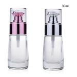 Fashion Oil Cosmetic Glass Bottle 30ml Lotion Pump Liquid Foundation Serum
