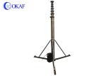Electric Telescopic Mast Pole CCTV Camera 3-18M Vehicle Mounted High Strength