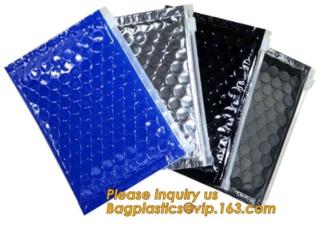 Cosmetic Pink Slider Padded Bag/Silver k Bag With Bubble,Padded Envelopes Cheap Aluminium Foil k Holographic