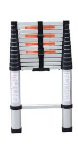 Quality Folding 13 Step 12.5ft household Telescopic aluminium ladder wholesale