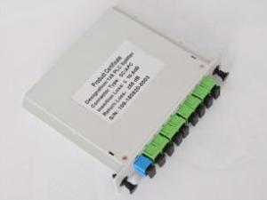 China SC Connector Single Mode Fiber Optic Splitter With Plastic Small Box on sale