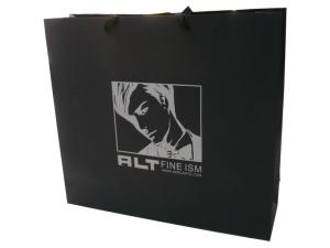 Quality Alt 200g Recycle Paper Carrier Bag With Ribbon Handle, Personalized Logo For Shopping wholesale