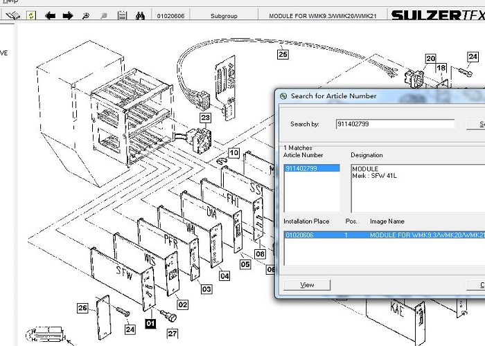 Sfw Print Electronics Projectile Loom Parts For Sulzer Looms P7100