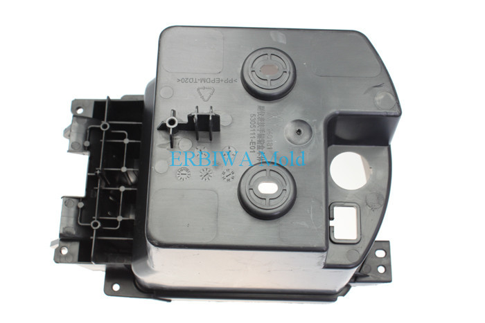 Plastic Auto Interior Trim Molding , Plastic Auto Parts Mould Durable Car Black Glove Compartment
