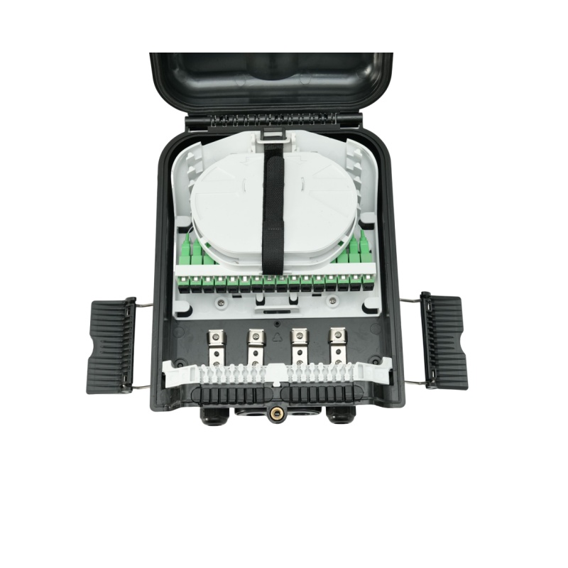 10- FTTH 16-Core Waterproof Fiber Optic Terminal Box for Indoor/Outdoor Distribution