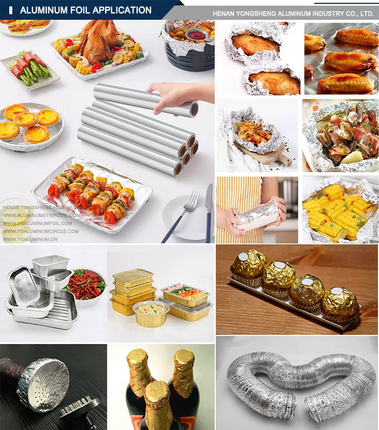 8011 8006 Food Aluminum Roll Foil 3003 3004 For Takeaway Lunch Box