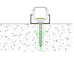 Mounted or suspended installtion 18mm round shape led extrusion