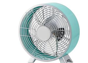 Quality VED Plug 9 Inch Retro Table Fan , 3 Blade 90 Degree Oscillation Quiet Fans For Bedrooms wholesale