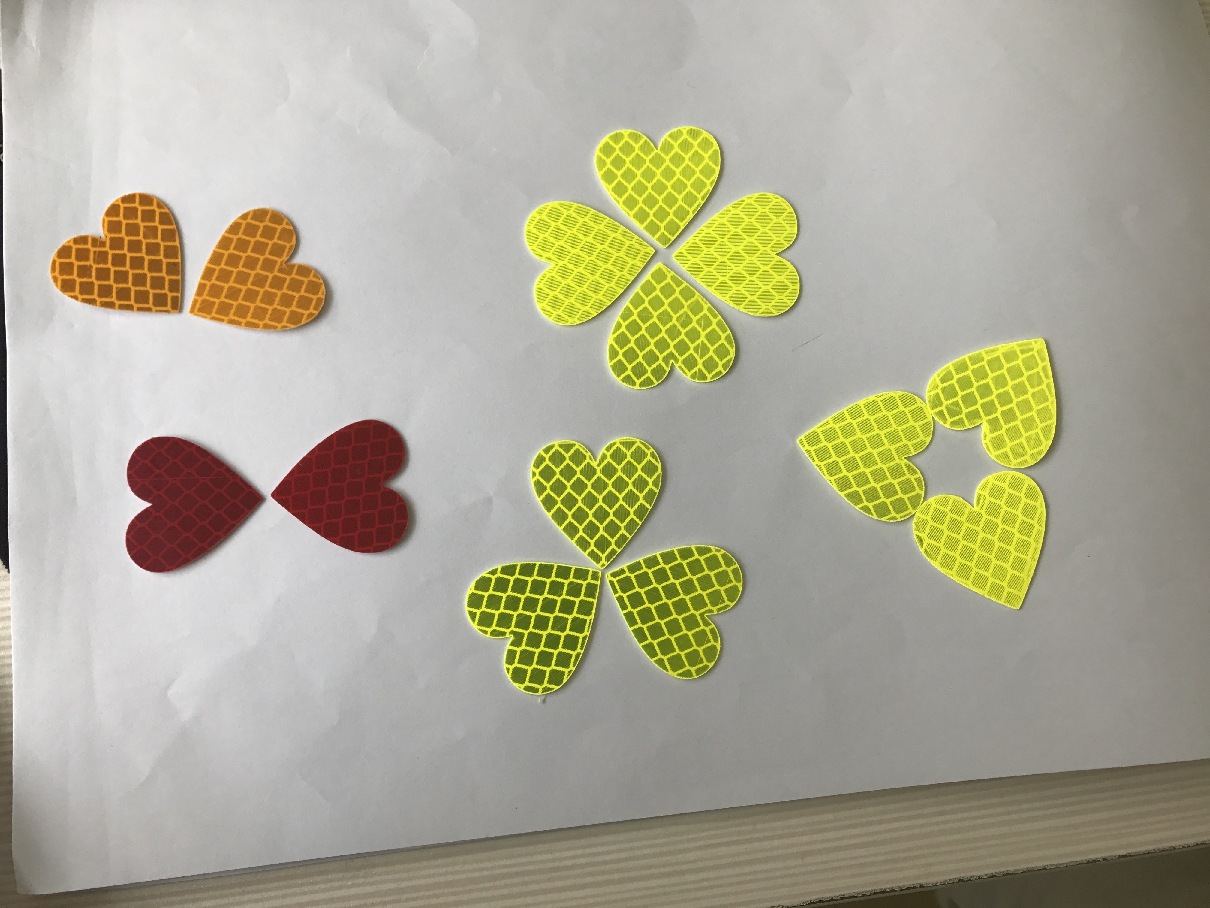 Colorful Bicycle Reflective Stickers Veichle Refective Stickers Signs