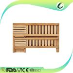 Houseware kitchen cabinet bamboo tableware drying dish rack