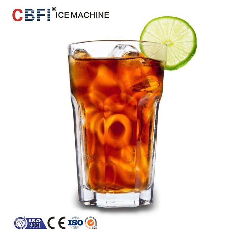 Low Power Consumption Ice Tube Machine For Supermarkets / Cold Drink Shops