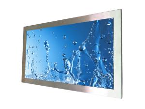 Quality Waterproof Sunlight Readable LCD Monitor Stainless Steel 1000 Nits 27 Inch Touch Screen wholesale
