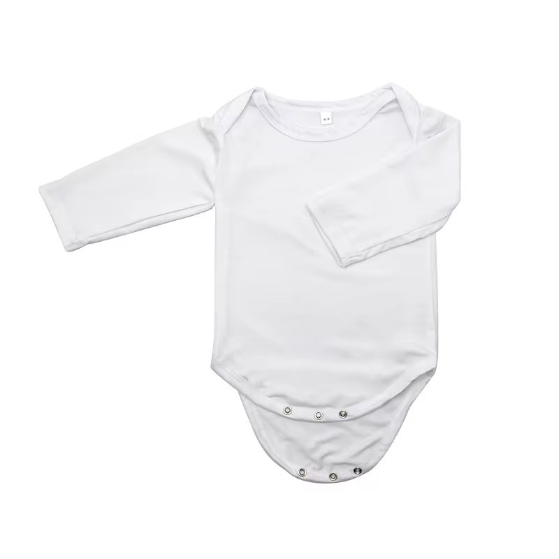 Newborn Infant Long Sleeve Sublimation Onesie Blanks For Heat Transfer Printing