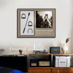 European Style Rectangle Equestrian Mural Building Blocks for Living Room