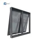 Residential Awning Window Waterproof Tempered Glass Double Hung Window