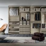 Contemporary Wooden Wardrobe Cabinet for Bedroom Room Furniture Design Style 2D