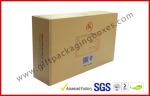 Khaki Window Strong Paper Board Packaging Gift Boxes Elegant Design