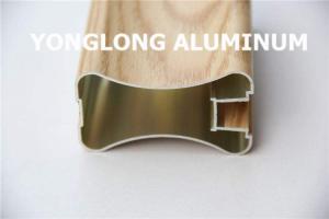 Quality Powder Coated Aluminium Wardrobe Door Extrusions , High Precise Aluminium Handle Profile wholesale