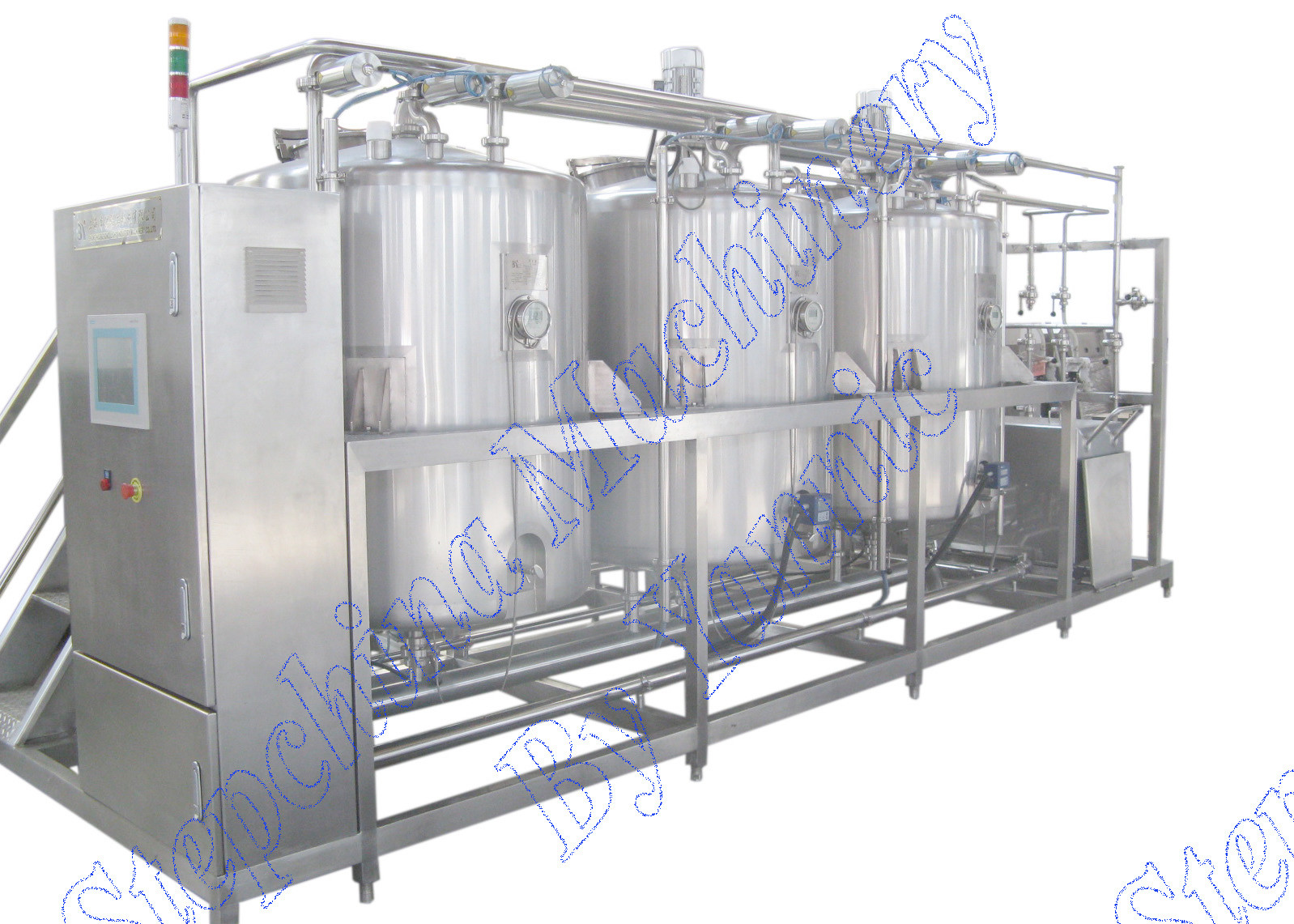 Small Scale Juice Filling Machine , 3 In 1 Automatic Filling Machine For Glass Bottles