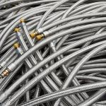 Lightweight SUS316 Stainless Steel Braided Hose Cover For Heating Water