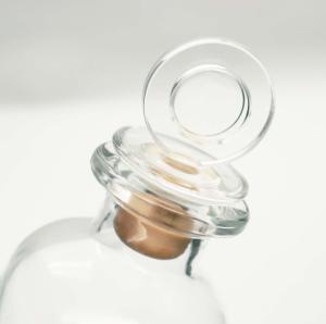 Quality Mineral Water Tequila Vintage Glass Bottle Stoppers 60g With Synthetic Cork wholesale