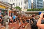 Silicon Rubber Walking Animatronic Realistic T Rex Dinosaur Costume For Adult