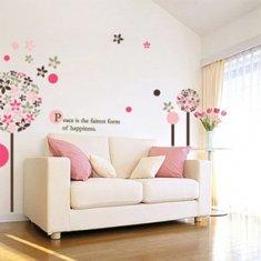 Quality Removable Contemporary Cool Vinyl Wall Flower Stickers F321 wholesale