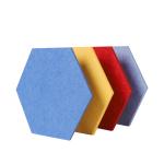 Customized Hexagonal Acoustic Panels Polyester Fiber Sound Proof