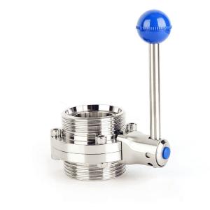 Quality Butterfly Type Stainless Steel Valves Manual External Thread DIN Standard wholesale