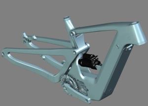 Quality 29 Carbon Full Suspension Electric Bike Frame Boost Disc Brake wholesale