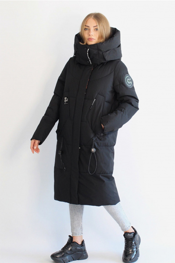 FODARLLOY Free shipping ladies warm hooded cotton padded clothes women oversize long down winter coat